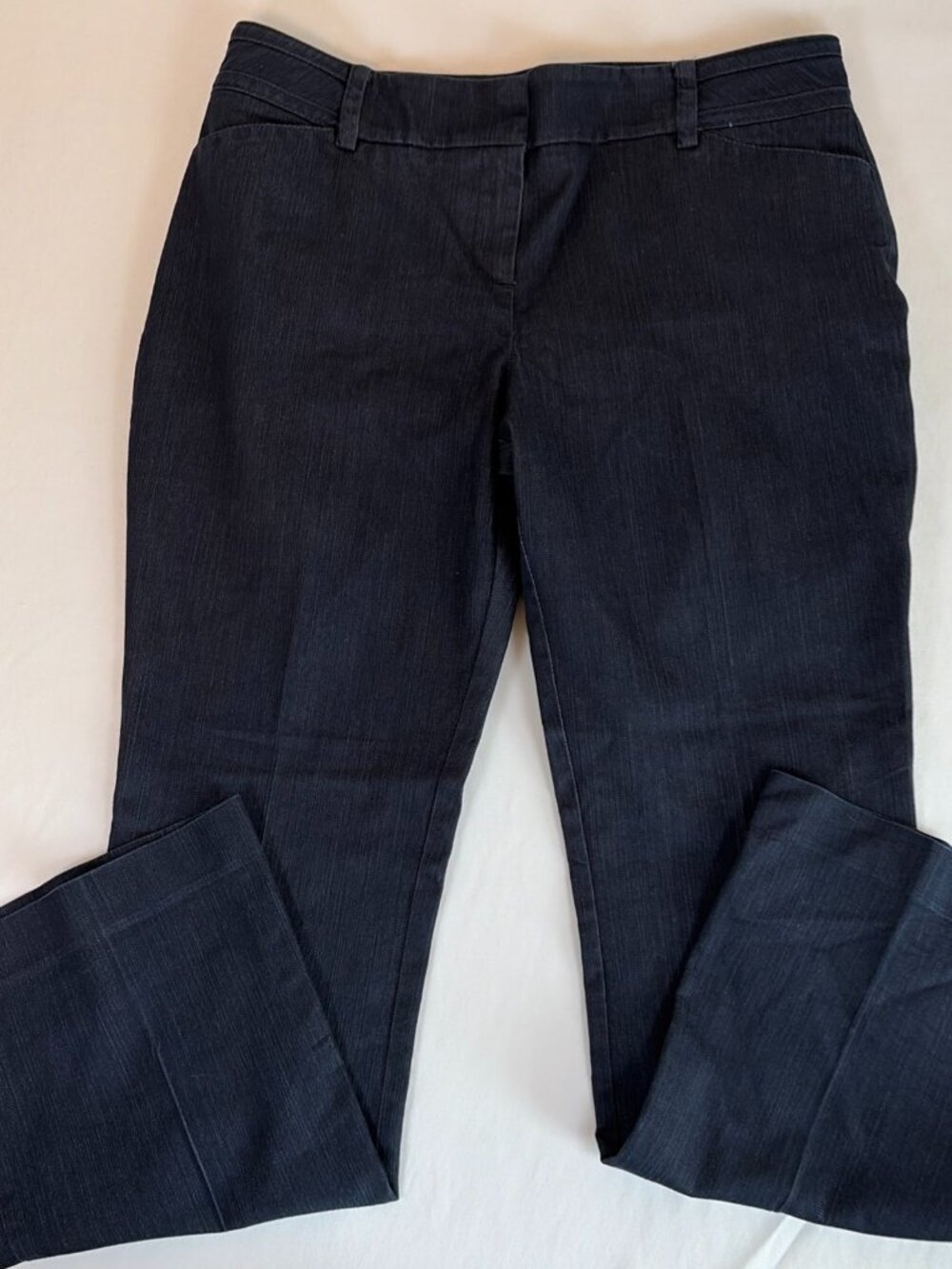 7th Avenue Design Studio Flat Front Pants Women's 10P Blue